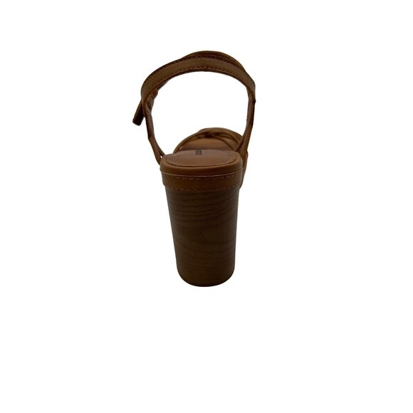 Lucky Brand Size 8.5 Womens Tan Stylist Strappy Platform Sandals Block Heel - Picture 7 of 7